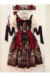 Forest Fairy Tales The Story Of The Red Shoes Blouse Skirt JSK and OP(Reservation/2 Colours/Full Payment Without Shipping)